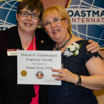 Emma Frost receives Empower Award from Sharon Rollefson
