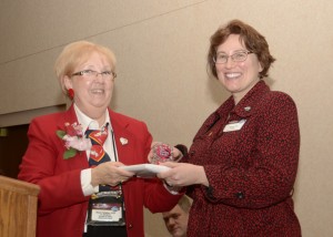 2012-2013 Lieutenant Governor Education and Training Sharon Rollefson and 2012-2013 District TLI Chair Jill Nauman